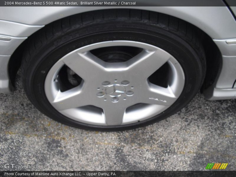 Brilliant Silver Metallic / Charcoal 2004 Mercedes-Benz S 500 4Matic Sedan