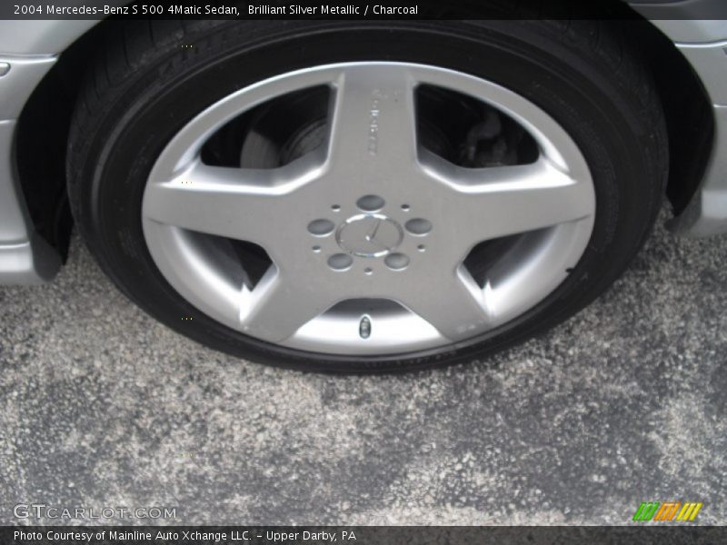 Brilliant Silver Metallic / Charcoal 2004 Mercedes-Benz S 500 4Matic Sedan