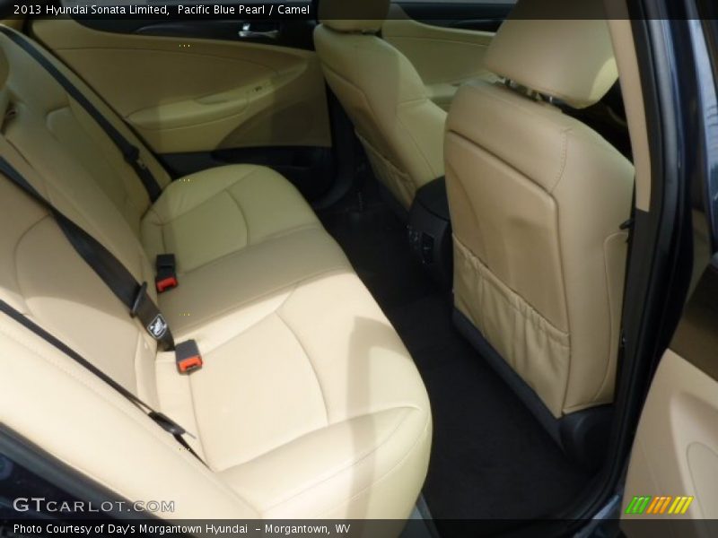 Pacific Blue Pearl / Camel 2013 Hyundai Sonata Limited