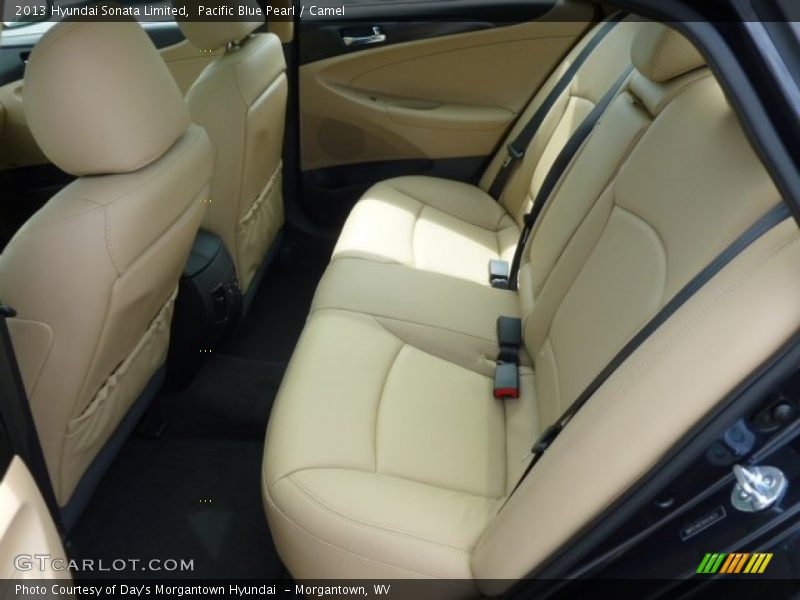 Pacific Blue Pearl / Camel 2013 Hyundai Sonata Limited