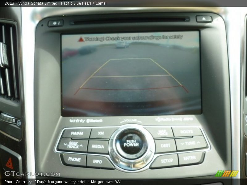 Pacific Blue Pearl / Camel 2013 Hyundai Sonata Limited