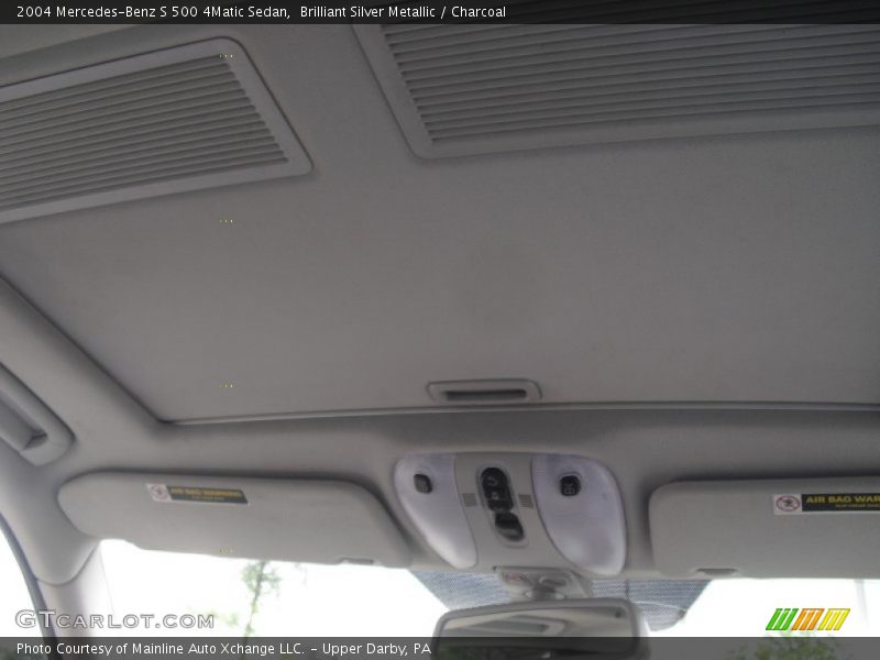 Brilliant Silver Metallic / Charcoal 2004 Mercedes-Benz S 500 4Matic Sedan