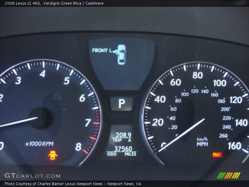 Verdigris Green Mica / Cashmere 2008 Lexus LS 460