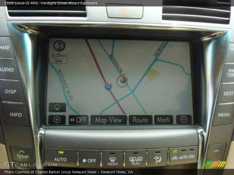 Verdigris Green Mica / Cashmere 2008 Lexus LS 460