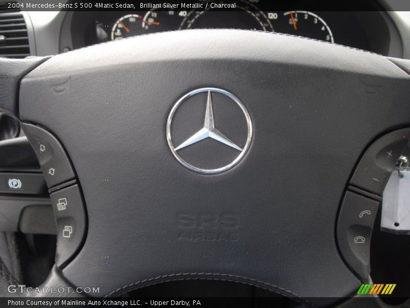 Brilliant Silver Metallic / Charcoal 2004 Mercedes-Benz S 500 4Matic Sedan