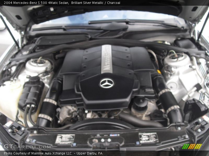Brilliant Silver Metallic / Charcoal 2004 Mercedes-Benz S 500 4Matic Sedan