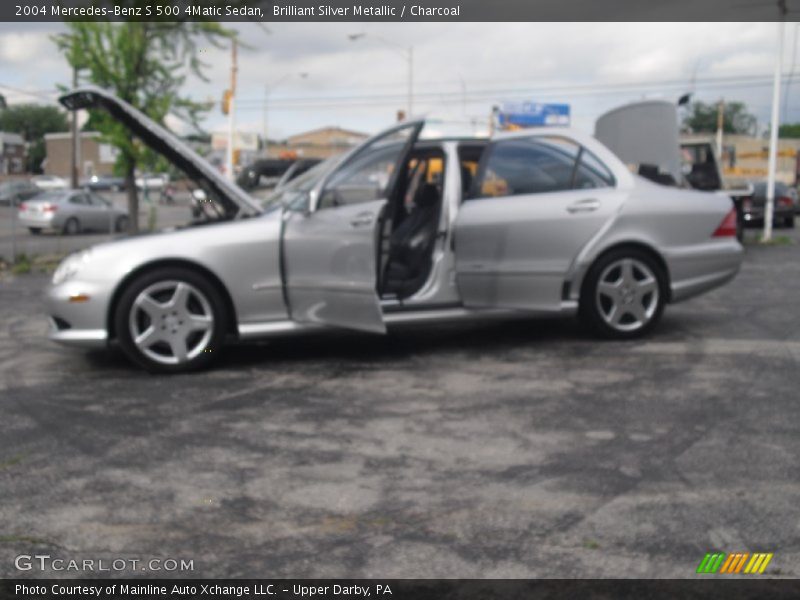 Brilliant Silver Metallic / Charcoal 2004 Mercedes-Benz S 500 4Matic Sedan
