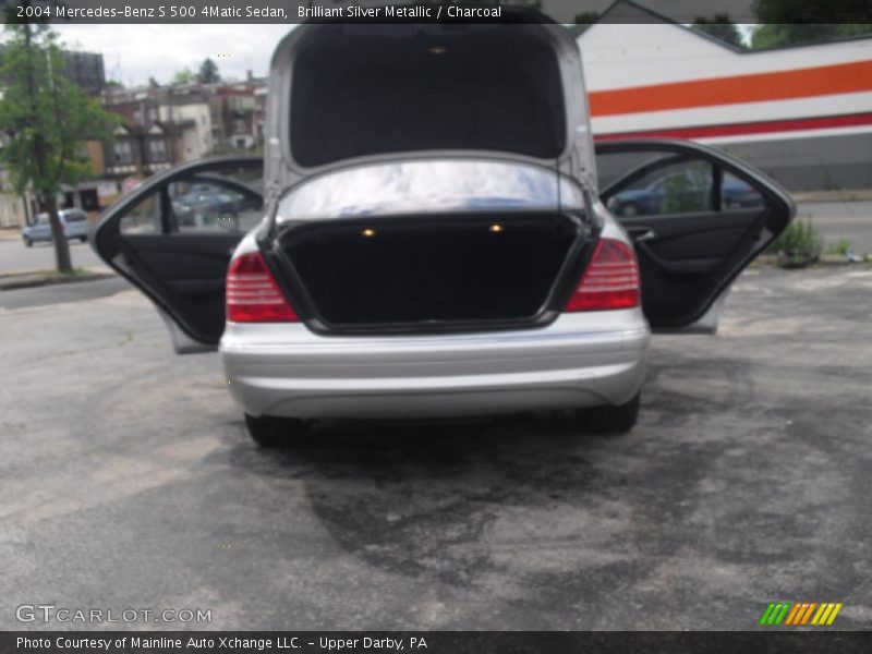 Brilliant Silver Metallic / Charcoal 2004 Mercedes-Benz S 500 4Matic Sedan