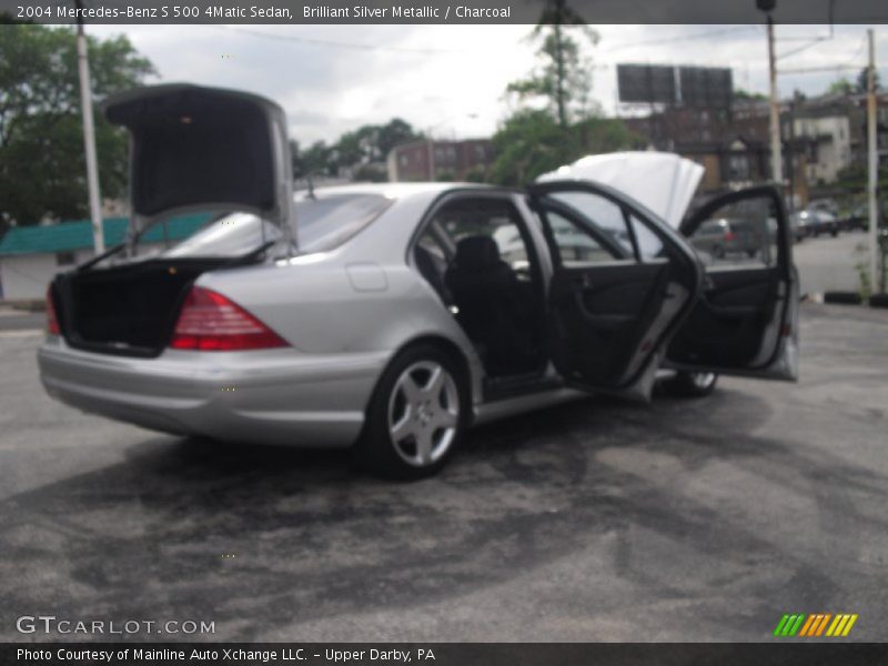 Brilliant Silver Metallic / Charcoal 2004 Mercedes-Benz S 500 4Matic Sedan