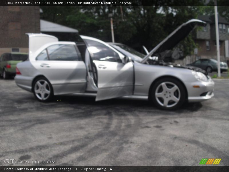 Brilliant Silver Metallic / Charcoal 2004 Mercedes-Benz S 500 4Matic Sedan