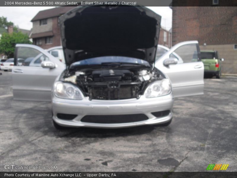 Brilliant Silver Metallic / Charcoal 2004 Mercedes-Benz S 500 4Matic Sedan