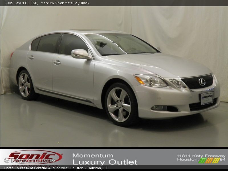 Mercury Silver Metallic / Black 2009 Lexus GS 350