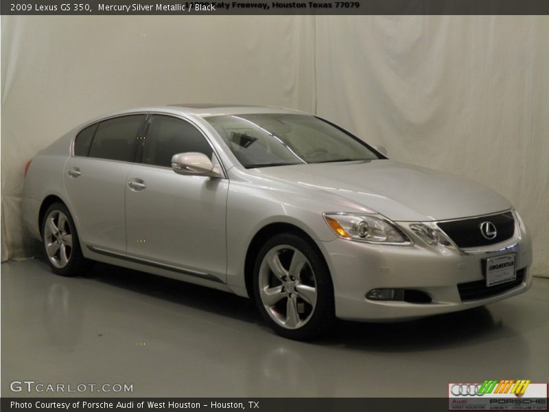 Mercury Silver Metallic / Black 2009 Lexus GS 350