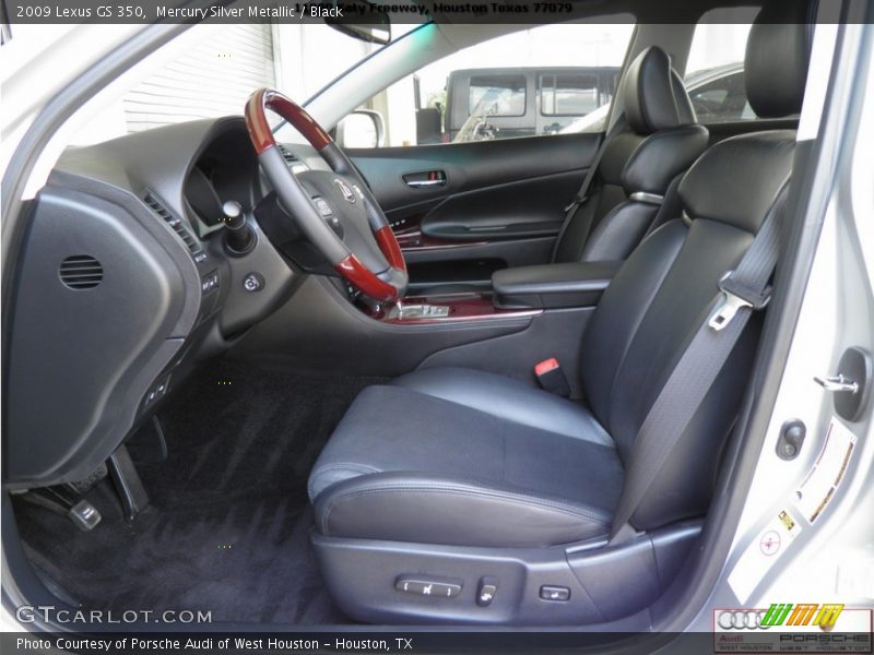 Mercury Silver Metallic / Black 2009 Lexus GS 350