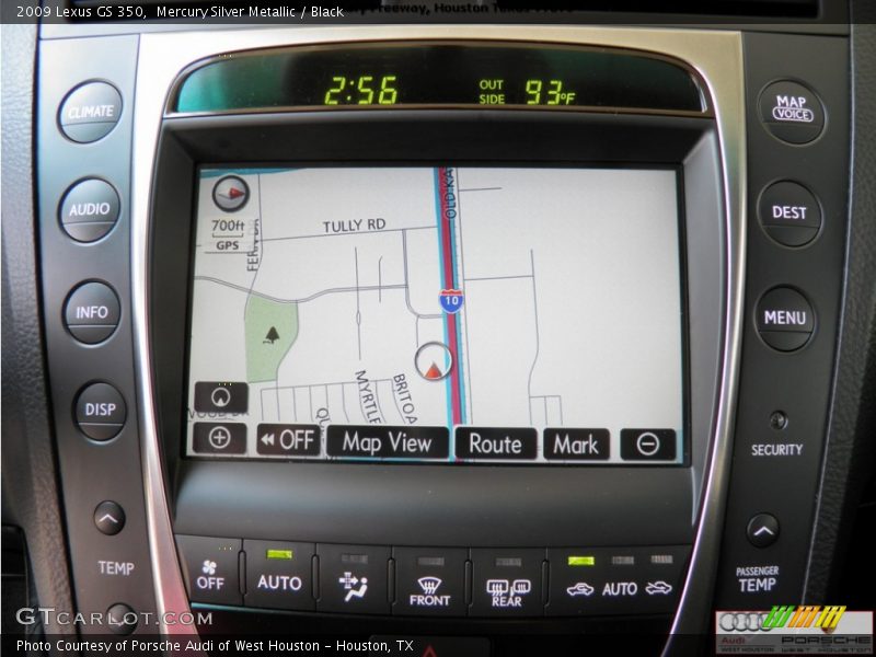 Mercury Silver Metallic / Black 2009 Lexus GS 350
