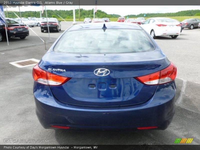 Atlantic Blue / Gray 2013 Hyundai Elantra GLS
