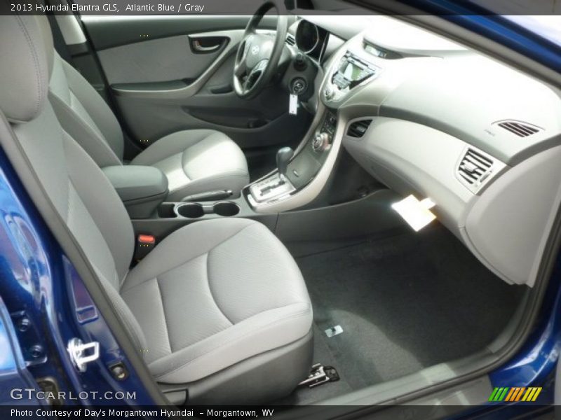 Atlantic Blue / Gray 2013 Hyundai Elantra GLS