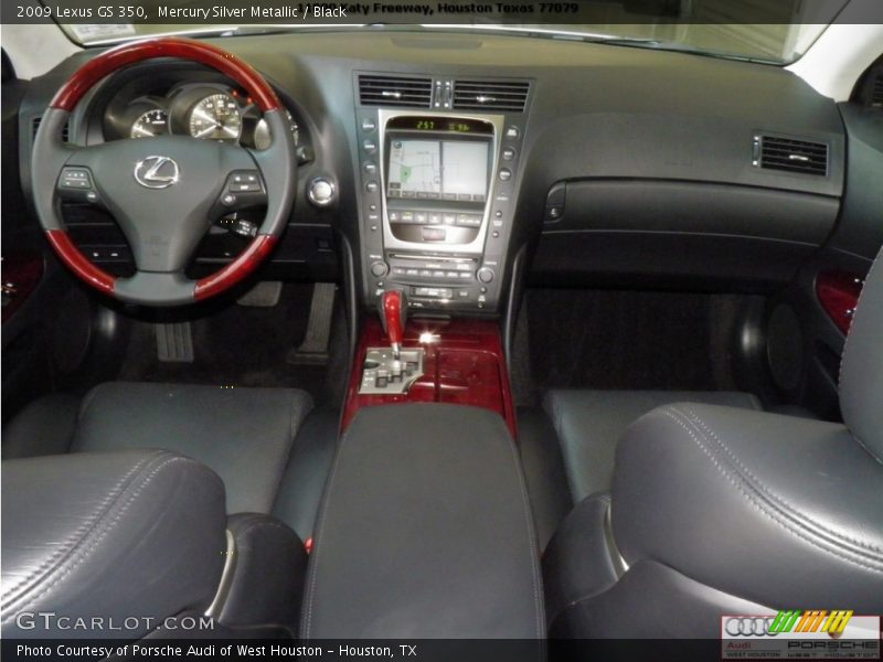 Mercury Silver Metallic / Black 2009 Lexus GS 350