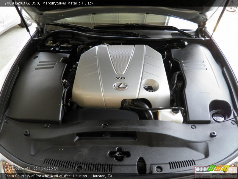Mercury Silver Metallic / Black 2009 Lexus GS 350