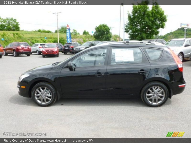 Black Noir Pearl / Black 2012 Hyundai Elantra GLS Touring