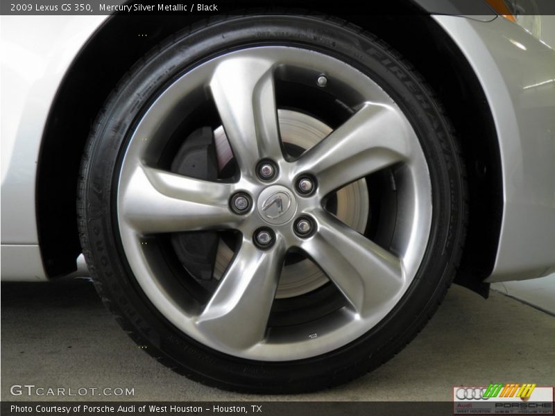 Mercury Silver Metallic / Black 2009 Lexus GS 350
