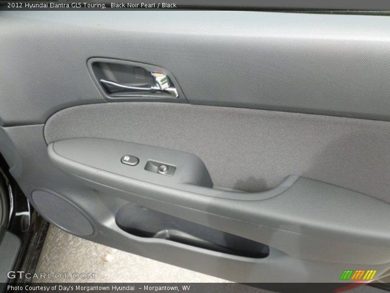 Black Noir Pearl / Black 2012 Hyundai Elantra GLS Touring