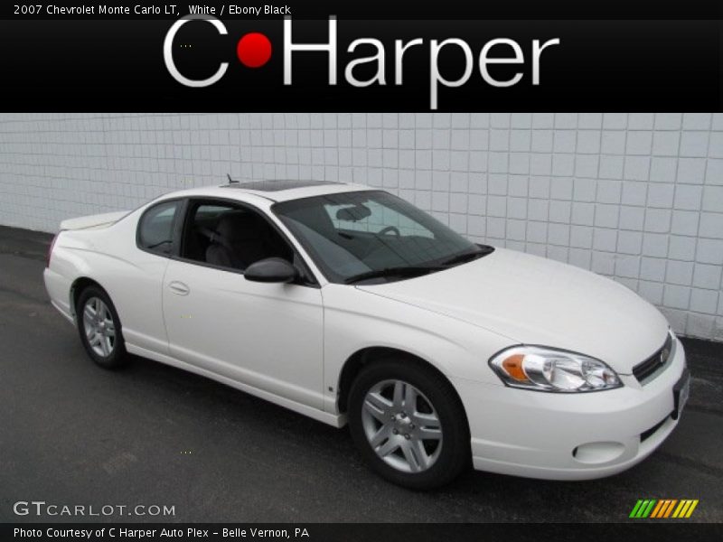White / Ebony Black 2007 Chevrolet Monte Carlo LT