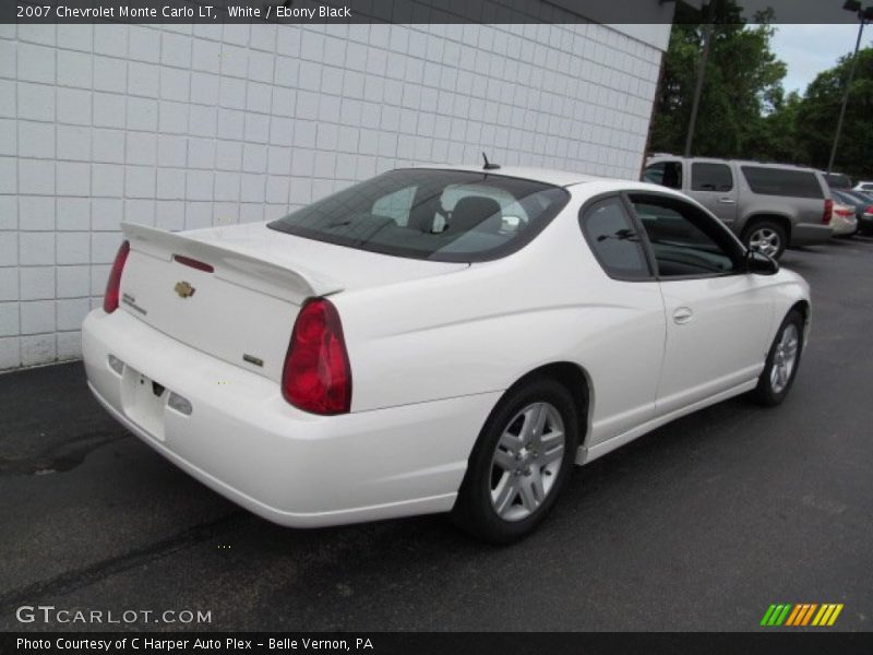 White / Ebony Black 2007 Chevrolet Monte Carlo LT