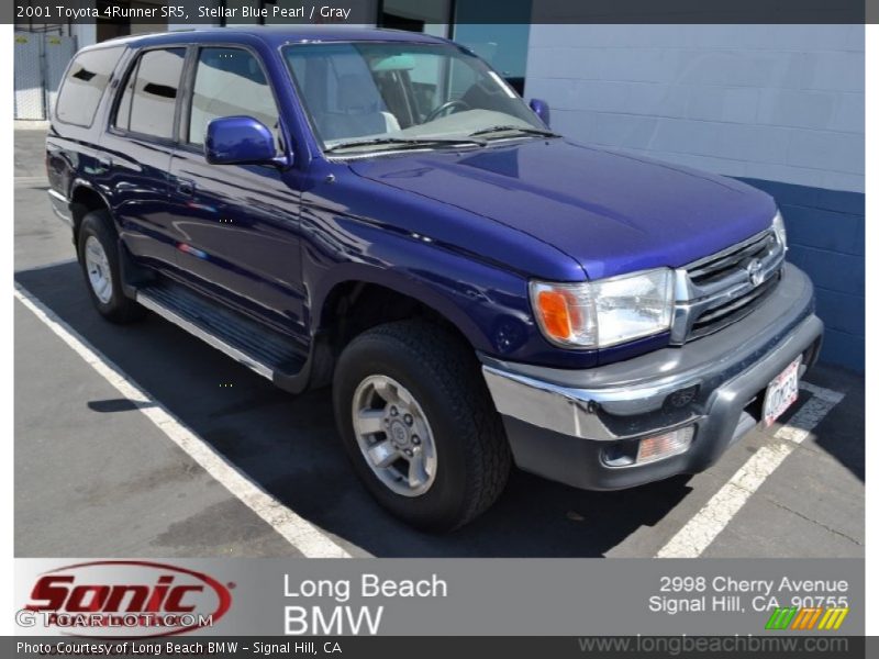 Stellar Blue Pearl / Gray 2001 Toyota 4Runner SR5