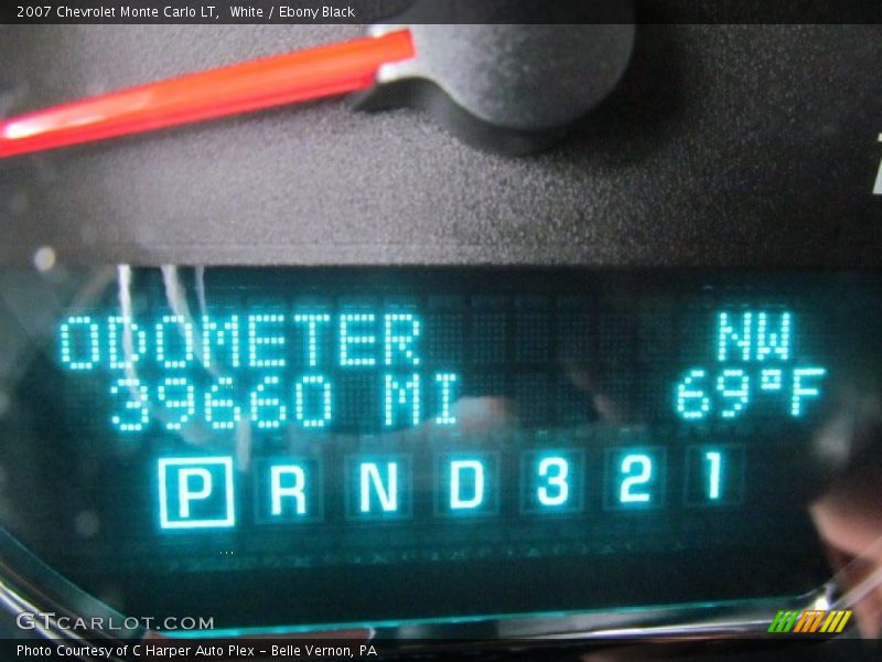 White / Ebony Black 2007 Chevrolet Monte Carlo LT