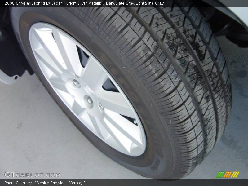 Bright Silver Metallic / Dark Slate Gray/Light Slate Gray 2008 Chrysler Sebring LX Sedan