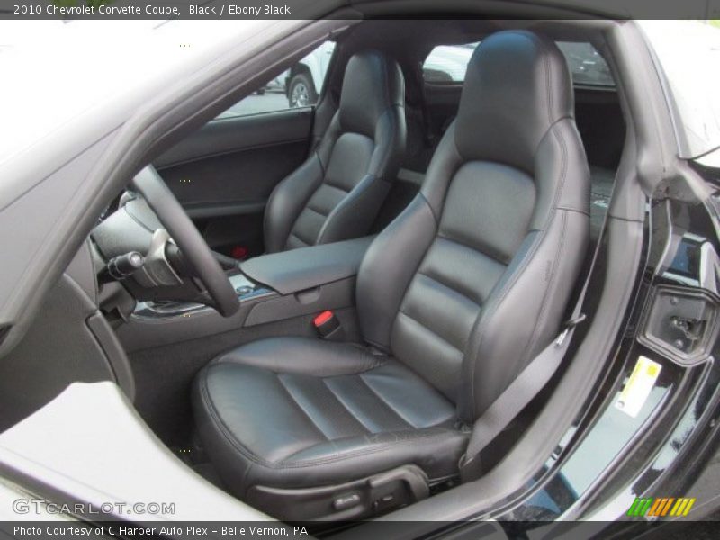 Front Seat of 2010 Corvette Coupe