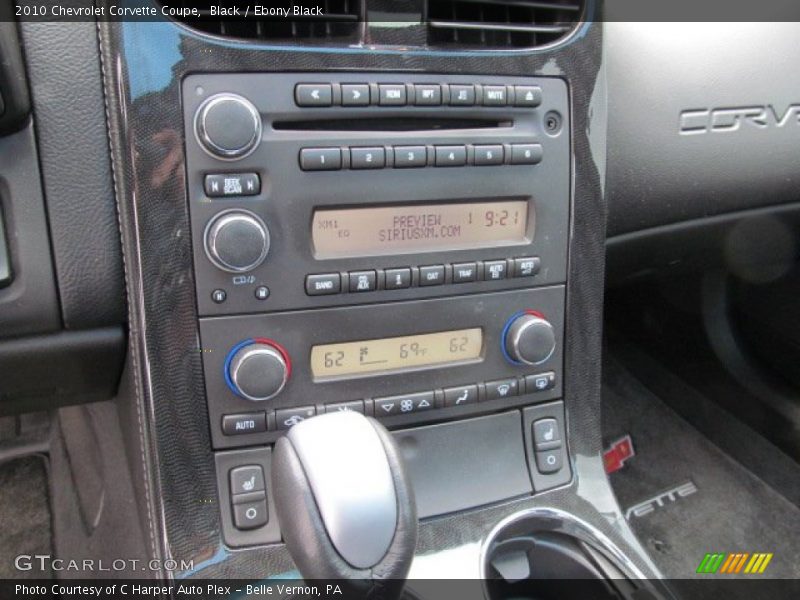 Controls of 2010 Corvette Coupe