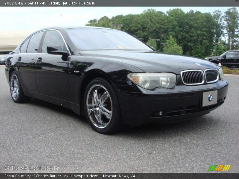 Jet Black / Beige III 2002 BMW 7 Series 745i Sedan