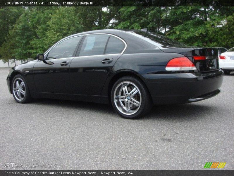 Jet Black / Beige III 2002 BMW 7 Series 745i Sedan