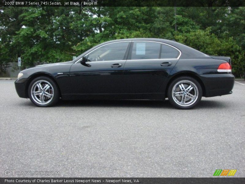 Jet Black / Beige III 2002 BMW 7 Series 745i Sedan