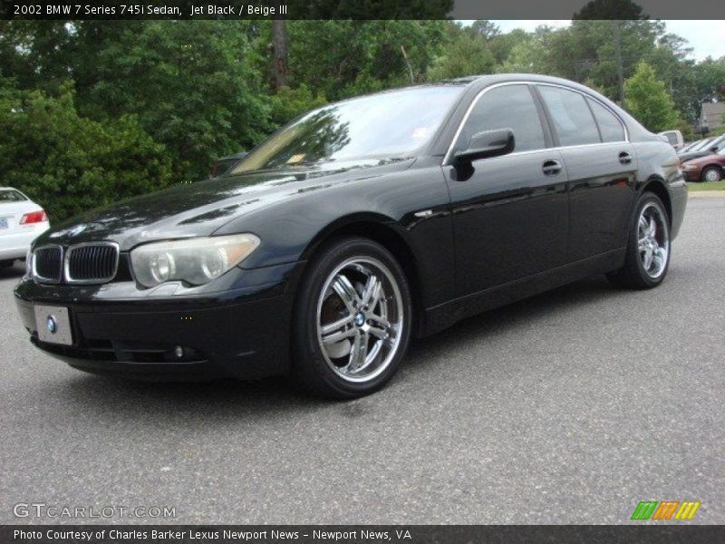 Jet Black / Beige III 2002 BMW 7 Series 745i Sedan
