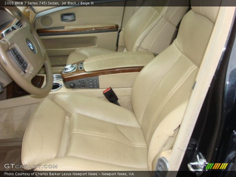 Jet Black / Beige III 2002 BMW 7 Series 745i Sedan