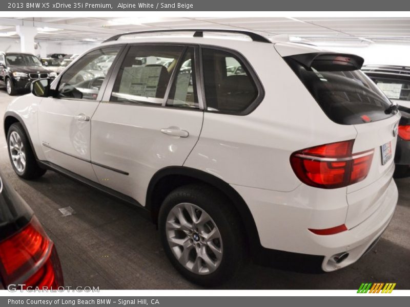 Alpine White / Sand Beige 2013 BMW X5 xDrive 35i Premium