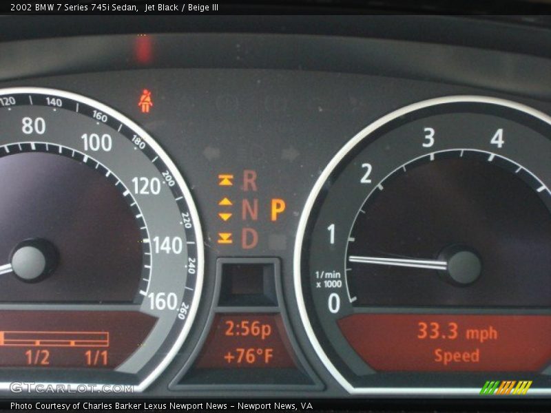 Jet Black / Beige III 2002 BMW 7 Series 745i Sedan