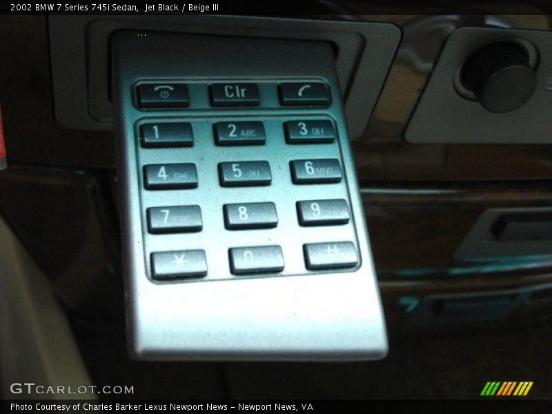 Jet Black / Beige III 2002 BMW 7 Series 745i Sedan