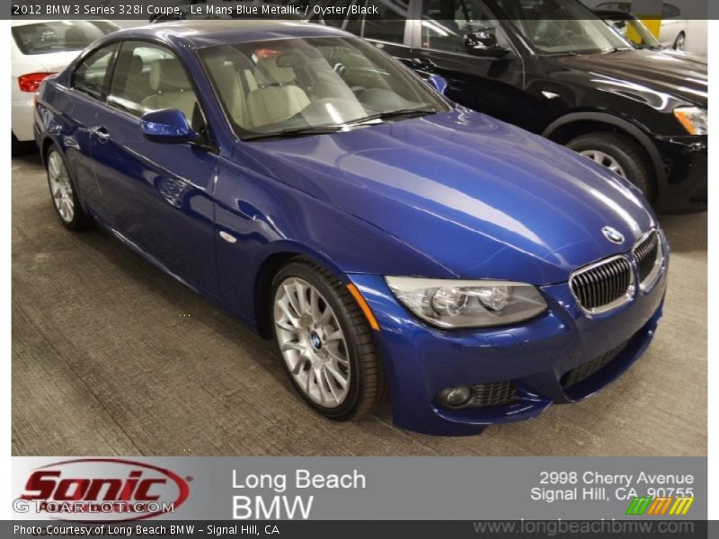 Le Mans Blue Metallic / Oyster/Black 2012 BMW 3 Series 328i Coupe