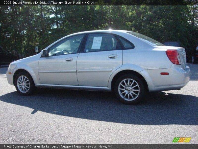 Titanium Silver Metallic / Gray 2005 Suzuki Forenza LX Sedan