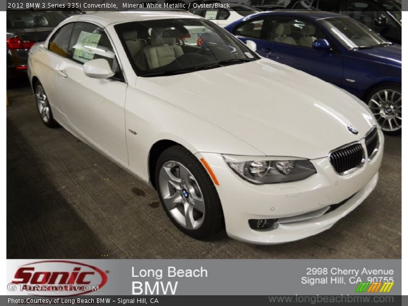 Mineral White Metallic / Oyster/Black 2012 BMW 3 Series 335i Convertible