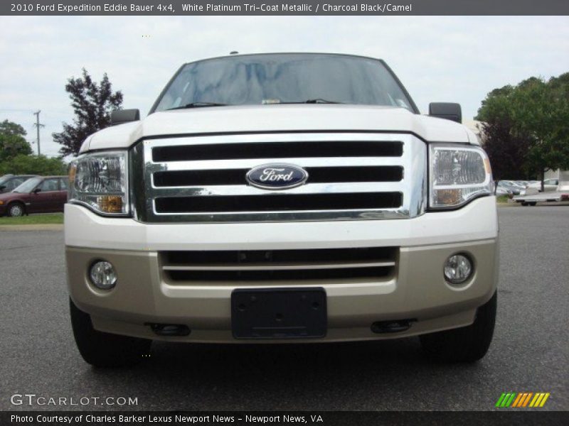 White Platinum Tri-Coat Metallic / Charcoal Black/Camel 2010 Ford Expedition Eddie Bauer 4x4
