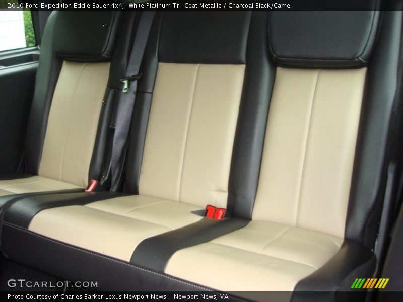 White Platinum Tri-Coat Metallic / Charcoal Black/Camel 2010 Ford Expedition Eddie Bauer 4x4