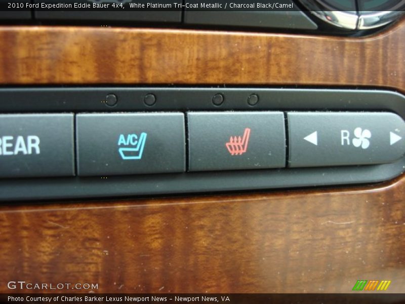 White Platinum Tri-Coat Metallic / Charcoal Black/Camel 2010 Ford Expedition Eddie Bauer 4x4