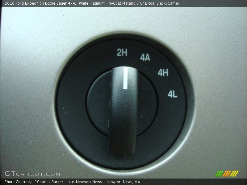 White Platinum Tri-Coat Metallic / Charcoal Black/Camel 2010 Ford Expedition Eddie Bauer 4x4