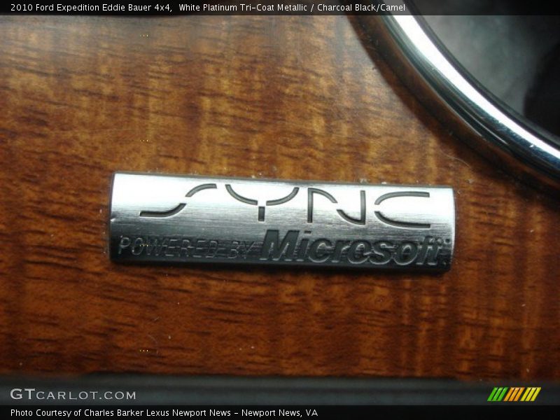 White Platinum Tri-Coat Metallic / Charcoal Black/Camel 2010 Ford Expedition Eddie Bauer 4x4