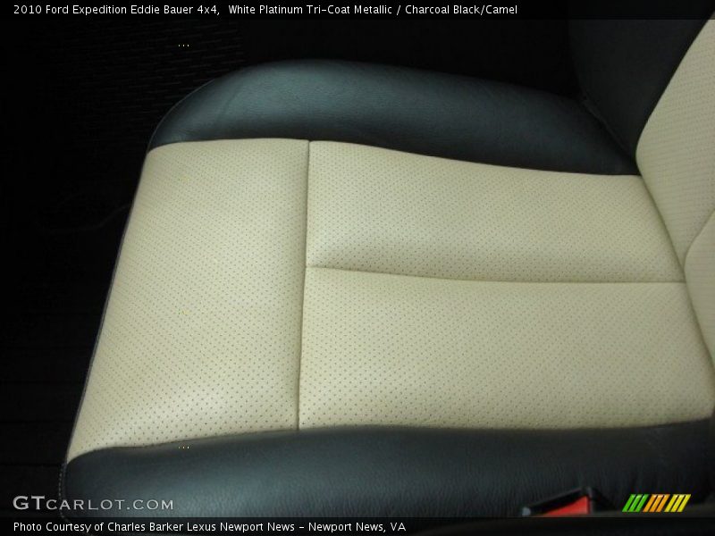 White Platinum Tri-Coat Metallic / Charcoal Black/Camel 2010 Ford Expedition Eddie Bauer 4x4